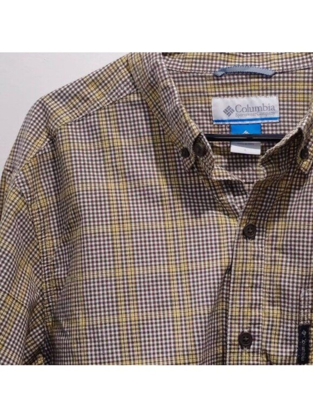 Columbia Men's Plaid Long Sleeve Shirt | Size L | Rugged Comfort Meets Everyday - Picture 11 of 13